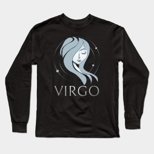 Virgo Zodiac Sign Long Sleeve T-Shirt